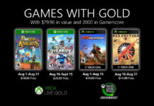 Games with Gold augustis 2020