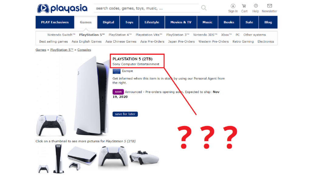PlayAsia PS5 2TB