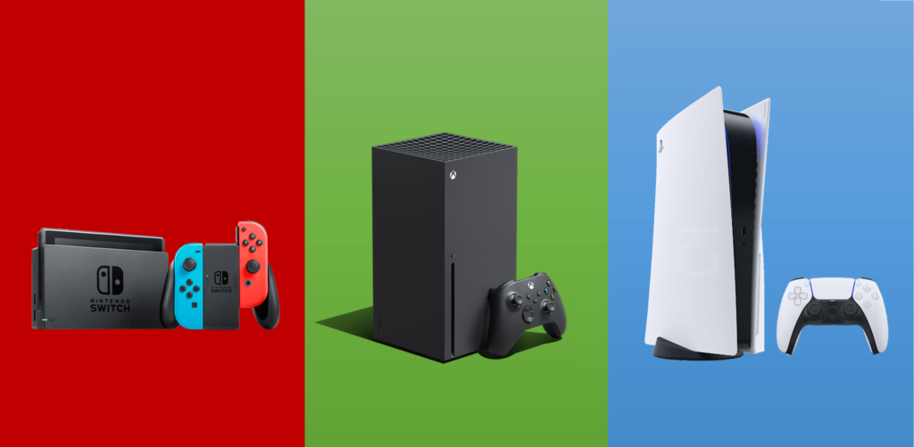 PS5 Xbox Series X Nintendo Switch