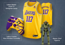 Halo Infinite ja LA Lakersi komplekti eest küsitakse eBays üle 600 dollari Xbox Lakers Master Chief Halo Infinite